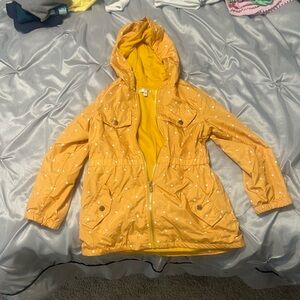 Yellow Polka Dot Rain Jacket